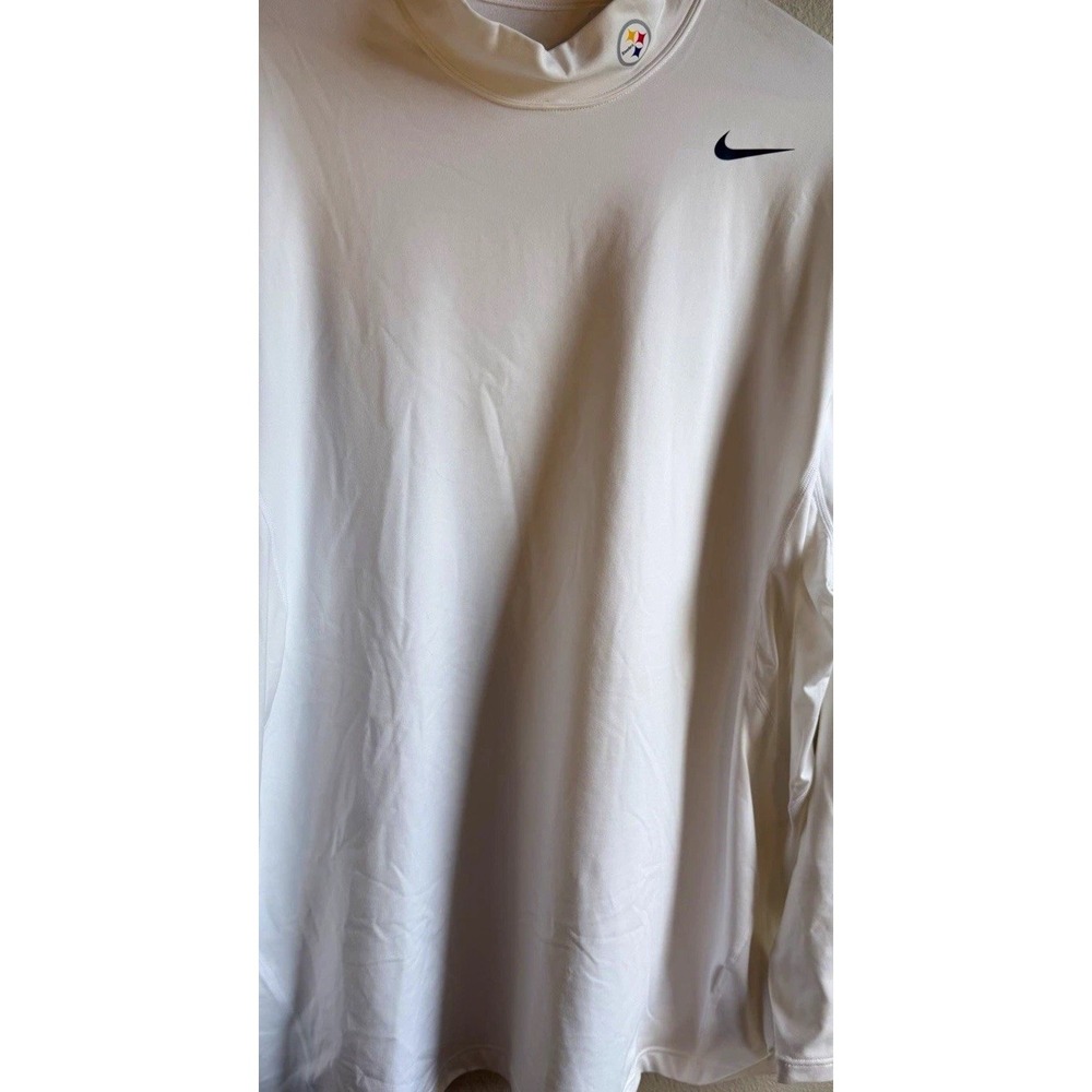 Nike NFL Pittsburgh Steelers On Field Apparel Dri-FIT White Long Sleeve 3XL